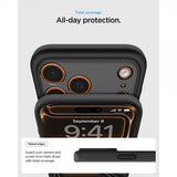 Spigen iPhone 17 Pro Deksel Ultra Hybrid MagFit Frost Black Orange