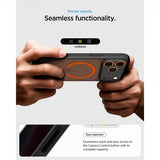 Spigen iPhone 17 Pro Deksel Ultra Hybrid MagFit Frost Black Orange