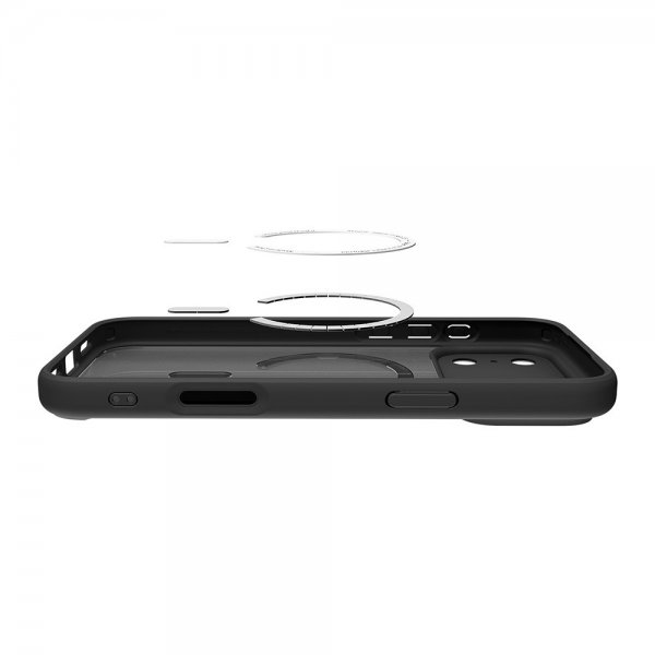 Spigen iPhone 17 Pro Deksel Ultra Hybrid MagFit Frost Black Orange