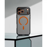 Spigen iPhone 17 Pro Deksel Ultra Hybrid MagFit Frost Black Orange