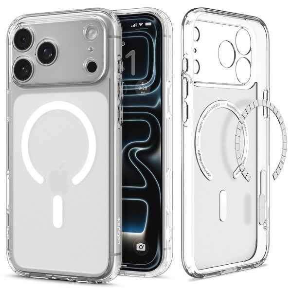 Spigen iPhone 17 Pro Deksel Ultra Hybrid MagFit Frost White