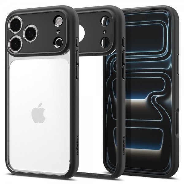 Spigen iPhone 17 Pro Deksel Ultra Hybrid Matte Black