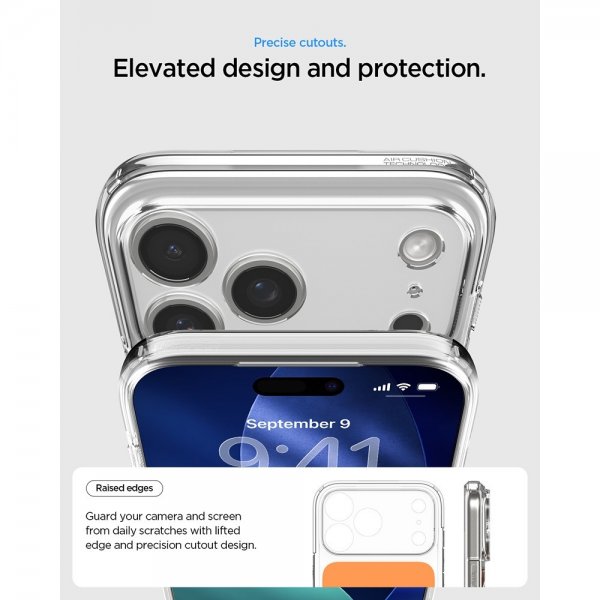 Spigen iPhone 17 Pro Deksel Ultra Hybrid T MagFit Glossy Orange