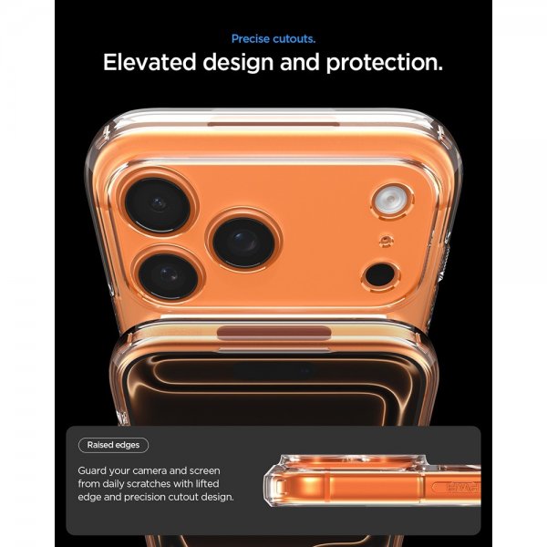 Spigen iPhone 17 Pro Deksel Ultra Hybrid T MagFit Glossy Orange