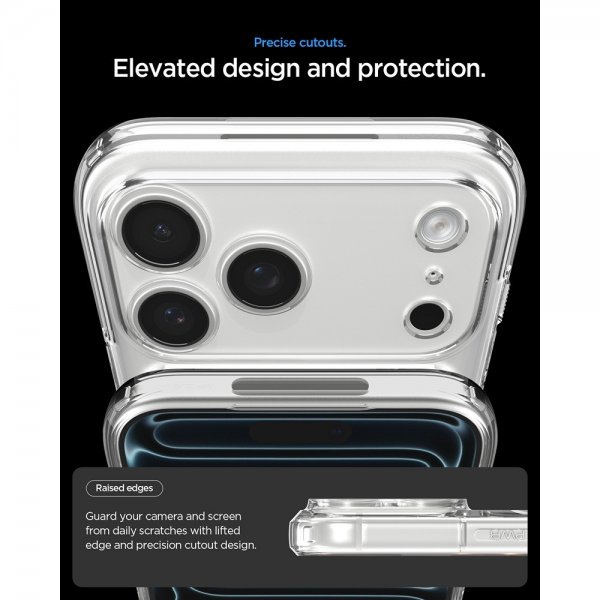 Spigen iPhone 17 Pro Deksel Ultra Hybrid T MagFit Glossy White