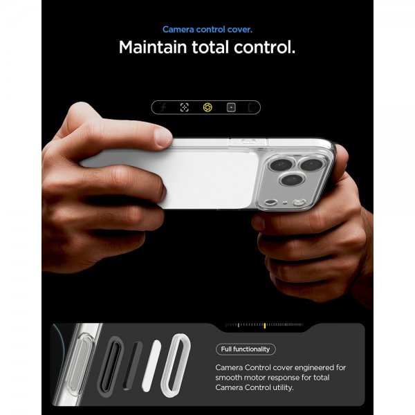 Spigen iPhone 17 Pro Deksel Ultra Hybrid T MagFit Glossy White