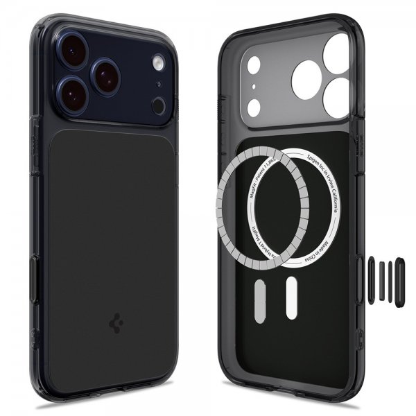 Spigen iPhone 17 Pro Deksel Ultra Hybrid T MagFit Matte Black
