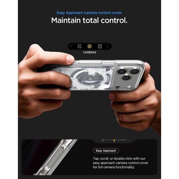 Spigen iPhone 17 Pro Deksel Ultra Hybrid Zero One MagFit Hvit