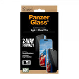 PanzerGlass iPhone 17 Pro Skjermbeskytter Ultra-Wide Fit Privacy EasyAligner