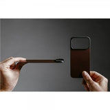 Nomad iPhone 17 Pro Skin Mag Leather Back Rustic Brown