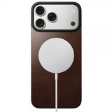 Nomad iPhone 17 Pro Skin Mag Leather Back Rustic Brown