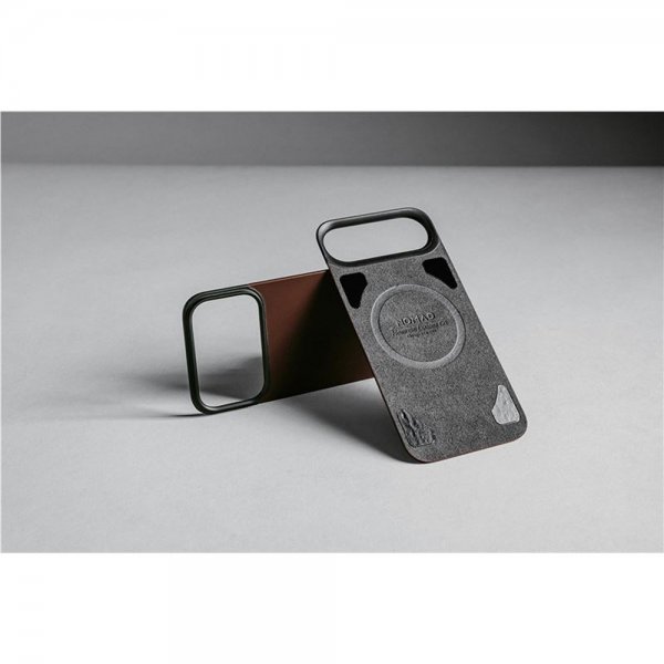 Nomad iPhone 17 Pro Skin Mag Leather Back Svart