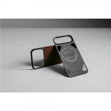Nomad iPhone 17 Pro Skin Mag Leather Back Svart