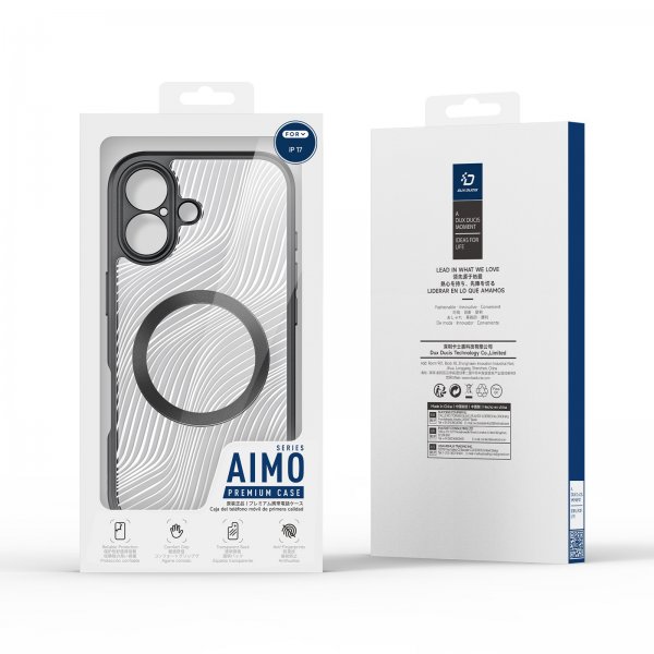 Dux Ducis iPhone 17 Deksel Aimo Series MagSafe Svart