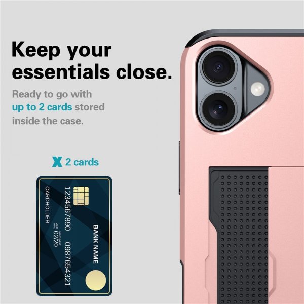 iPhone 17 Deksel Card Slide Blå
