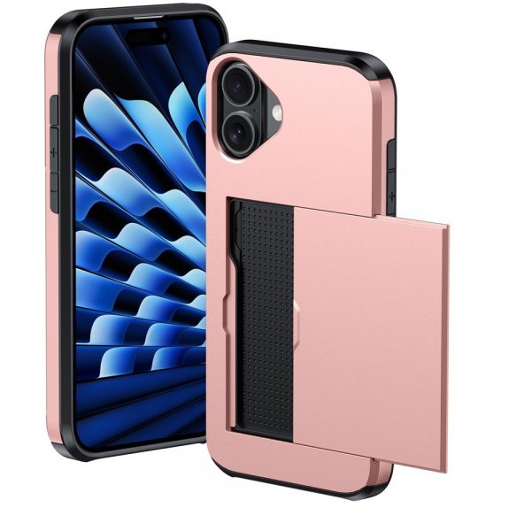 iPhone 17 Deksel Card Slide Rosegull