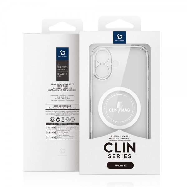 Dux Ducis iPhone 17 Deksel Clin Series MagSafe Transparent