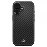 Spigen iPhone 17 Deksel Enzo Aramid T MagFit Svart Sølv