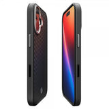 Spigen iPhone 17 Deksel Enzo Aramid T MagFit Svart Sølv