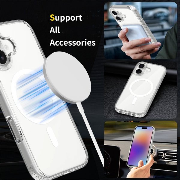 Nordic Covers iPhone 17 Deksel Feather Series MagSafe Transparent