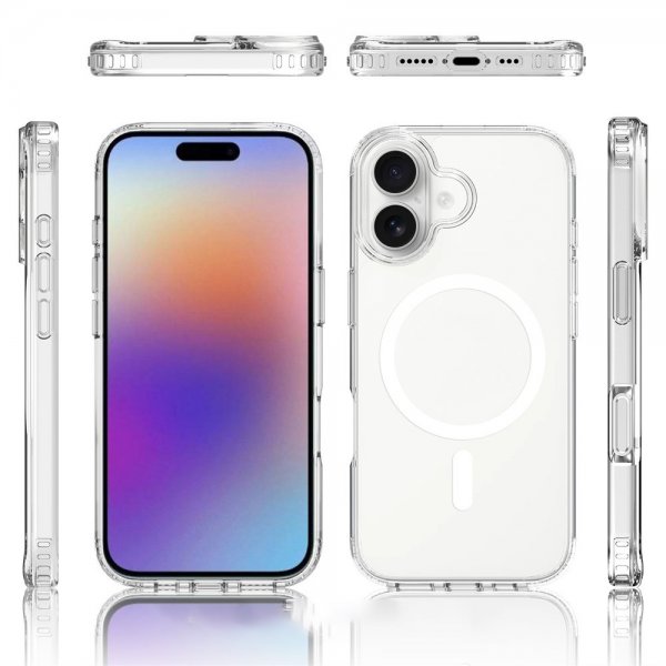 Nordic Covers iPhone 17 Deksel Feather Series MagSafe Transparent