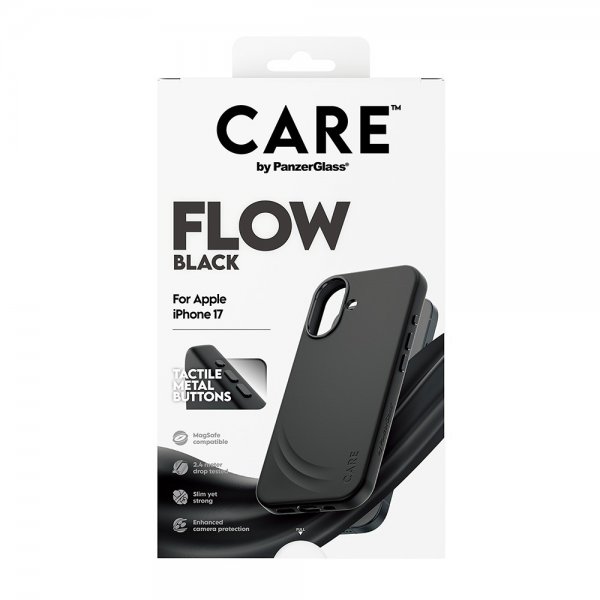 CARE by PanzerGlass iPhone 17 Deksel Flow MagSafe Svart