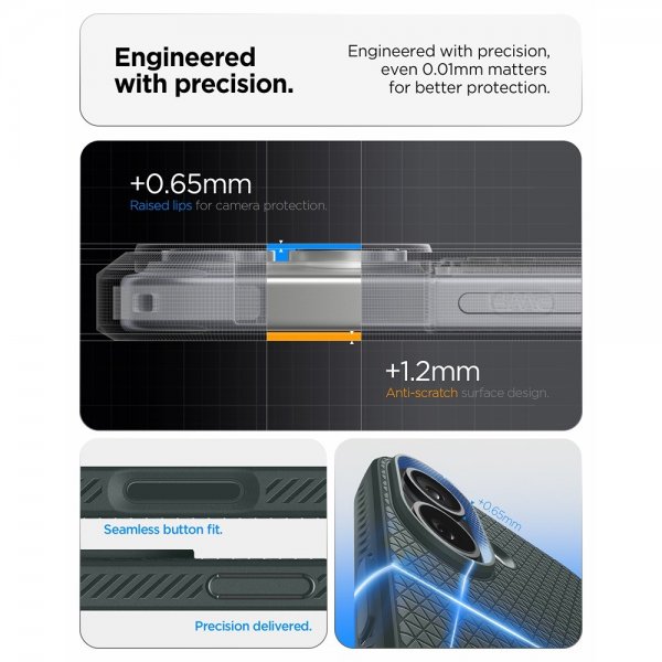 Spigen iPhone 17 Deksel Liquid Air Abyss Green