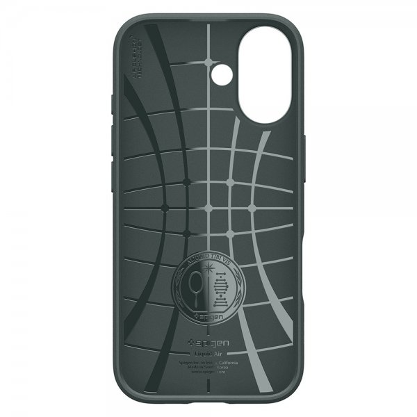 Spigen iPhone 17 Deksel Liquid Air Abyss Green