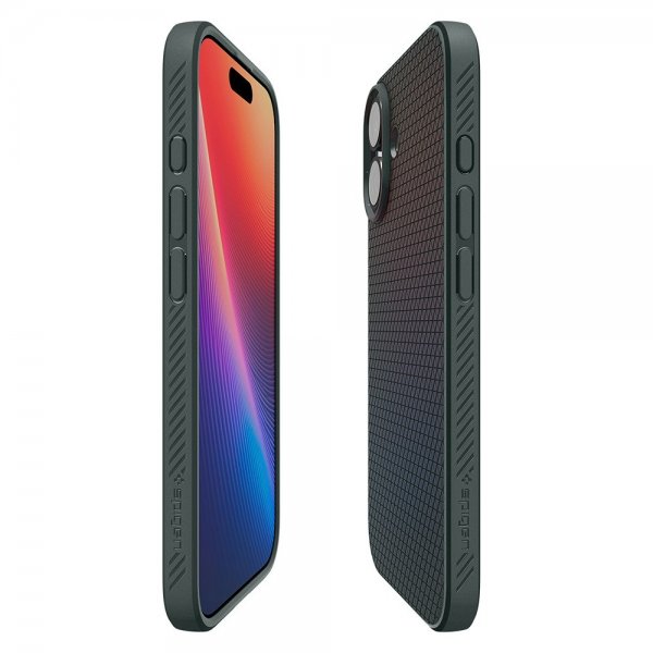 Spigen iPhone 17 Deksel Liquid Air Abyss Green