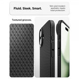 Spigen iPhone 17 Deksel Liquid Air Matte Black