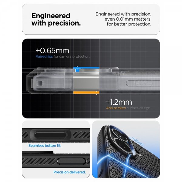 Spigen iPhone 17 Deksel Liquid Air Matte Black