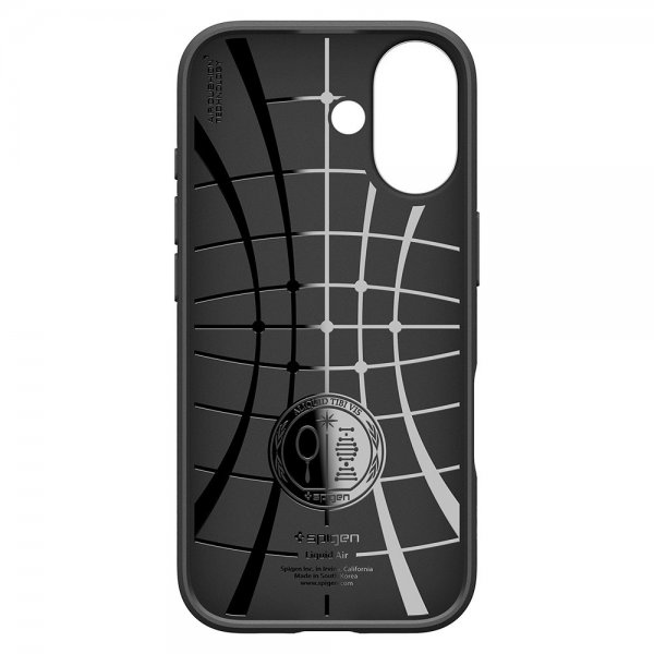 Spigen iPhone 17 Deksel Liquid Air Matte Black