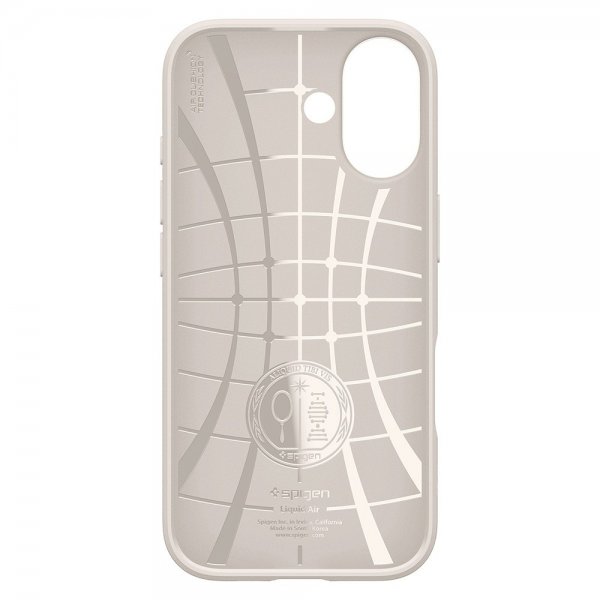 Spigen iPhone 17 Deksel Liquid Air Natural Titanium