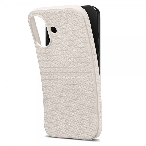 Spigen iPhone 17 Deksel Liquid Air Natural Titanium