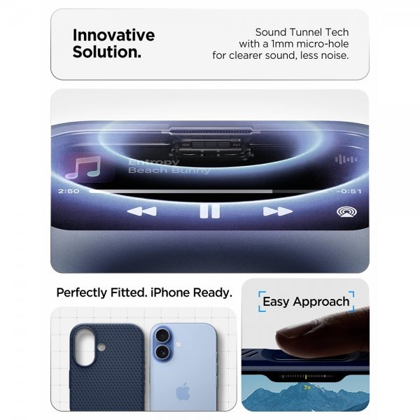 Spigen iPhone 17 Deksel Liquid Air Navy Blue