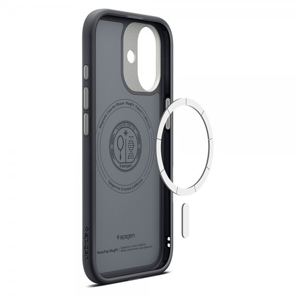 Spigen iPhone 17 Deksel Nano Pop MagFit Black Sesame