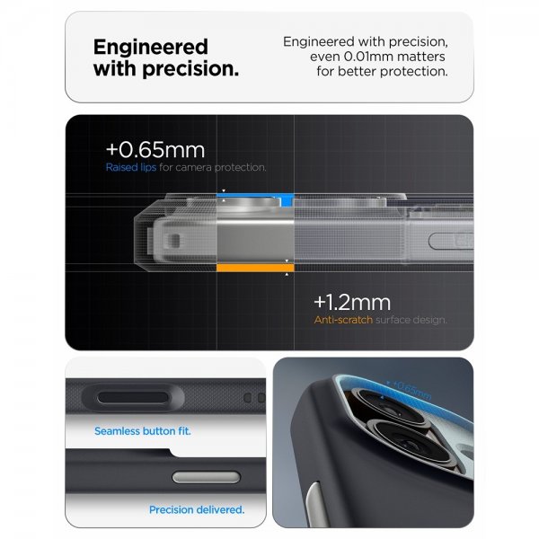 Spigen iPhone 17 Deksel Nano Pop MagFit Black Sesame