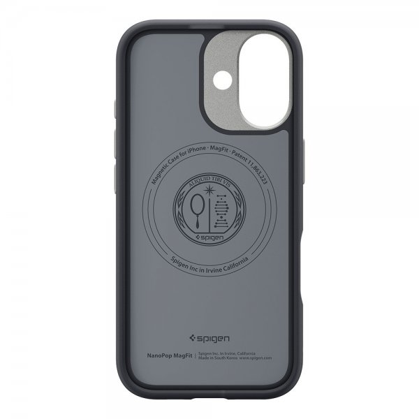 Spigen iPhone 17 Deksel Nano Pop MagFit Black Sesame