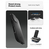 Spigen iPhone 17 Deksel Optik Armor MagFit Svart