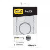Otterbox iPhone 17 Deksel React MagSafe Transparent