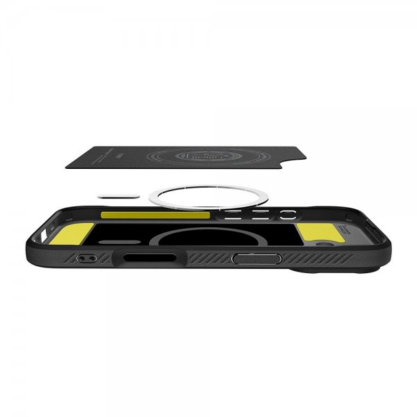 Spigen iPhone 17 Deksel Rugged Armor MagFit Matte Black