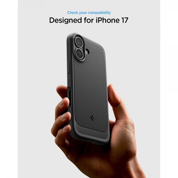 Spigen iPhone 17 Deksel Rugged Armor MagFit Matte Black