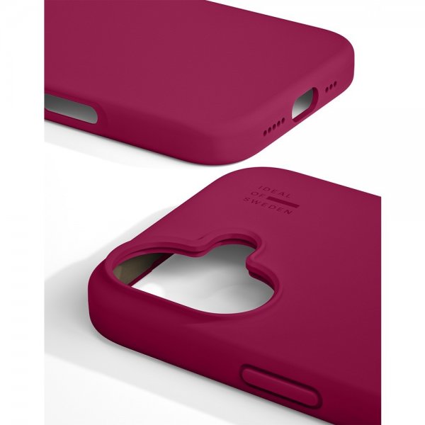 Ideal of Sweden iPhone 17 Deksel Silicone Case MagSafe Cranberry