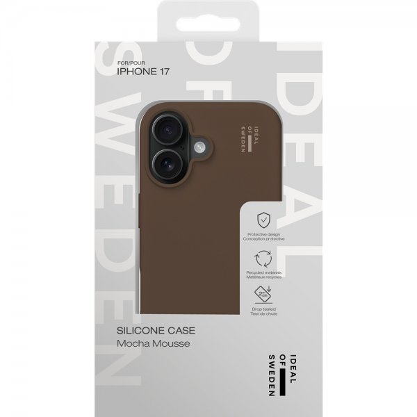Ideal of Sweden iPhone 17 Deksel Silicone Case MagSafe Mocha Mousse