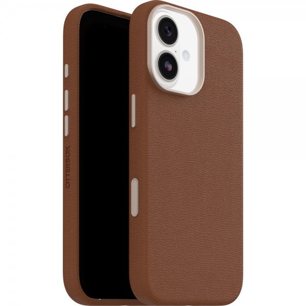 Otterbox iPhone 17 Deksel Symmetry Cactus Leather MagSafe Desert Saddle