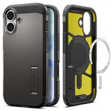 Spigen iPhone 17 Deksel Tough Armor T MagFit Gunmetal