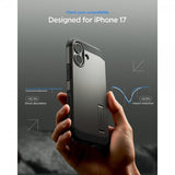Spigen iPhone 17 Deksel Tough Armor T MagFit Gunmetal