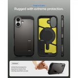 Spigen iPhone 17 Deksel Tough Armor T MagFit Gunmetal