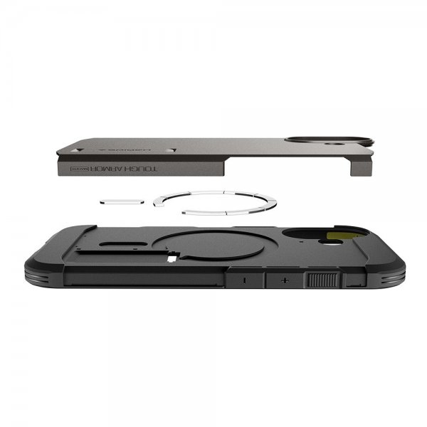 Spigen iPhone 17 Deksel Tough Armor T MagFit Gunmetal