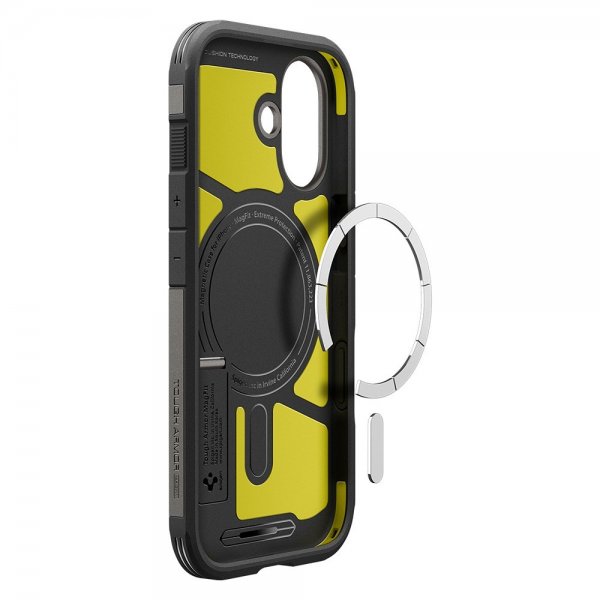 Spigen iPhone 17 Deksel Tough Armor T MagFit Gunmetal